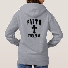 Glaube über Angst Psalm 56:3 Hoodie