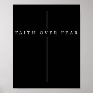 Glaube Über Angst Psalm Christliche Bibel Vers Zit Poster