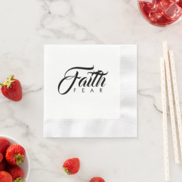 Glaube über Angst Serviette
