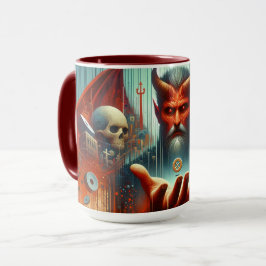 Glaube über Angst - surreale spirituelle Reise Tasse