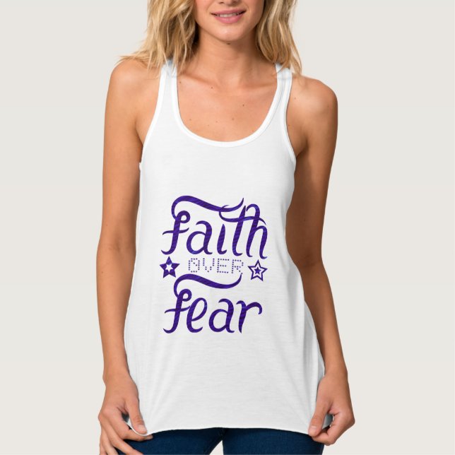 Glaube über Angst Tank Top (Vorderseite)
