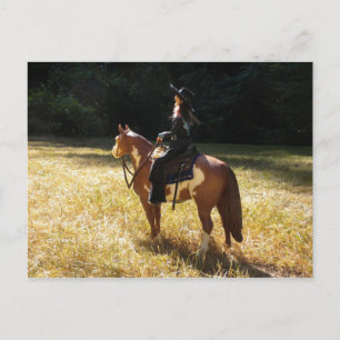 Glaube und Cowboy Postcard Postkarte