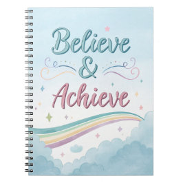 Glaube und Erfolge Journal - Aquarellfarben Inspir Notizblock