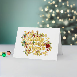 Glaube und Freude Weihnachtsstern und Krippe