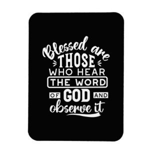 Glaube und Gehorsam – Inspirierende Schrift Magnet