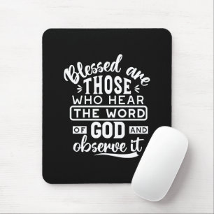 Glaube und Gehorsam – Inspirierende Schrift Mousepad