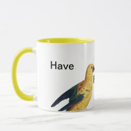 Glaube und Hoffnung haben Glauben Gelber Papagei R Tasse