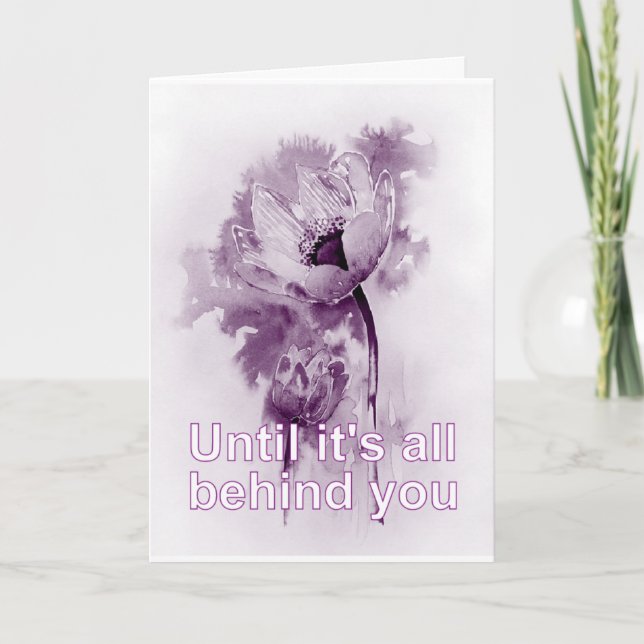 Glaube und Hoffnung stehen hinter dir Karte (Vorderseite)