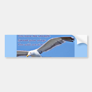 Glaube und Stärke_ Autoaufkleber