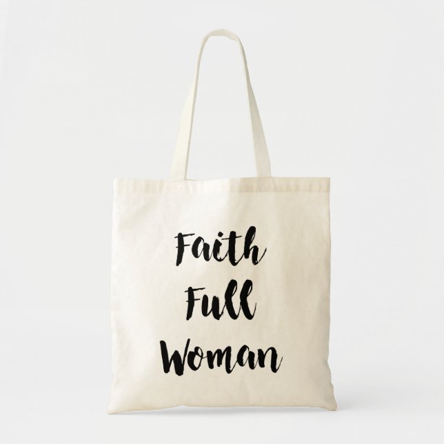 Glaube-Volle Mutter Tote Bag Tragetasche (Vorne)