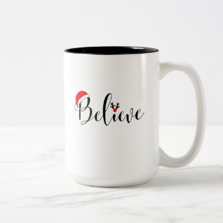 Glaube Weihnachten Shirt Xmas Grafik - Weihnachten Zweifarbige Tasse