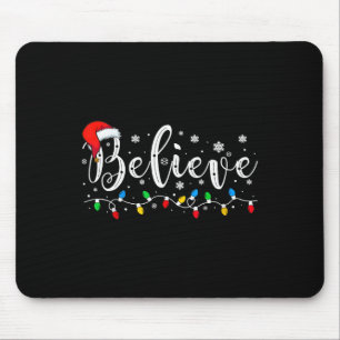 Glaube Weihnachten Weihnachtsmann Pajamas Familie Mousepad