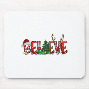 Glaube Weihnachten Weihnachtsmann Pajamas Familie Mousepad