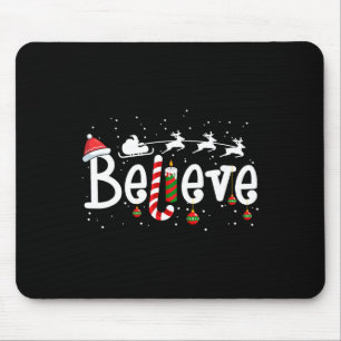 Glaube Weihnachten Weihnachtsmann Reindeer Candy C Mousepad