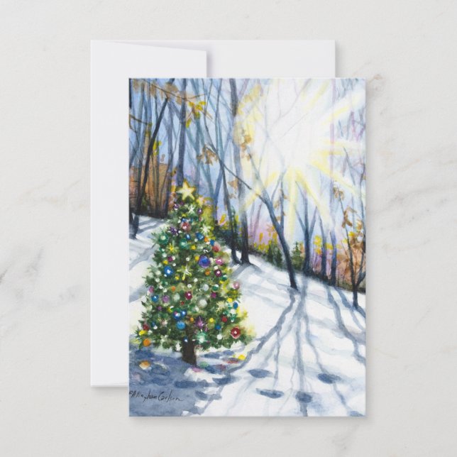 Glaube Weihnachtskarte Einladung (Vorderseite)