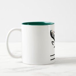 Glaube Weihnachtsrinder Zweifarbige Tasse