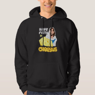 Glauben an den Cheesus Jesus katholische Käsepisto Hoodie
