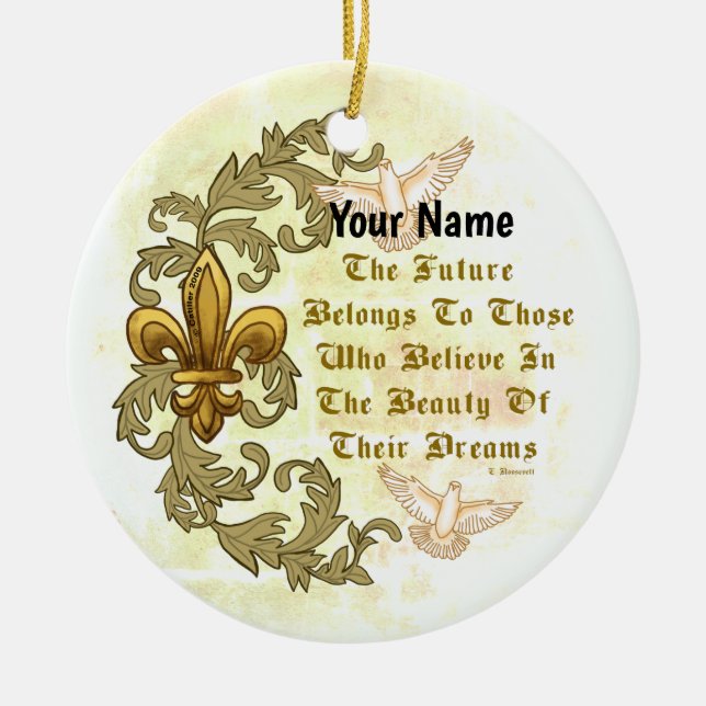 Glauben an die Zukunft Träume Ornament (Vorne)