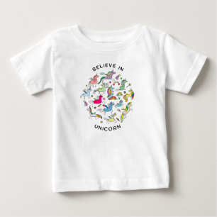 Glauben an Einhorn Baby T-shirt