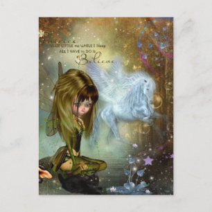 Glauben an Fantasiefairies Postkarte