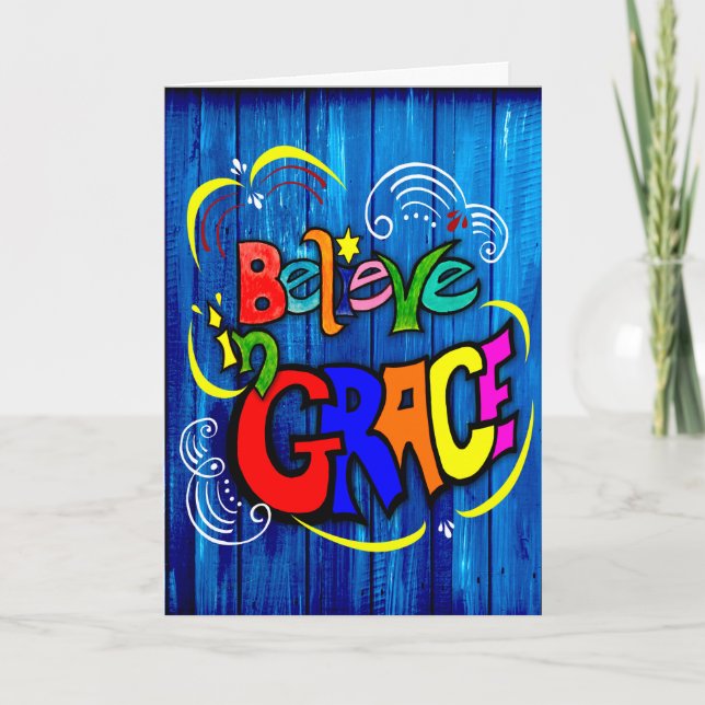 Glauben an Grace Karte (Vorderseite)
