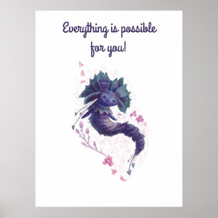 glauben an sich selbst motivierend Kinder Poster