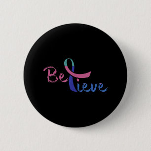 glauben, Bewusstseinsbewusstsein, Suizidprävention Button