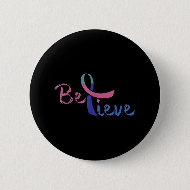 glauben, Bewusstseinsbewusstsein, Suizidprävention Button (Vorderseite)