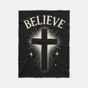 Glauben - Christliche Bibel Religiöse Jesus Fleecedecke
