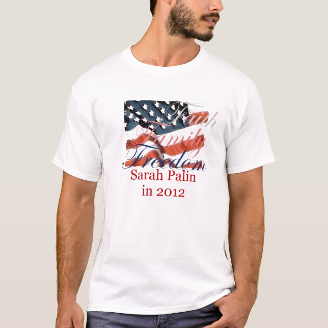 Glauben-Familien-Freiheit T-Shirt (Vorderseite)