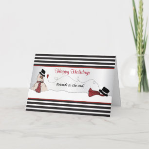 Glauben - Freunde am Ende ⛄ Feiertagskarte