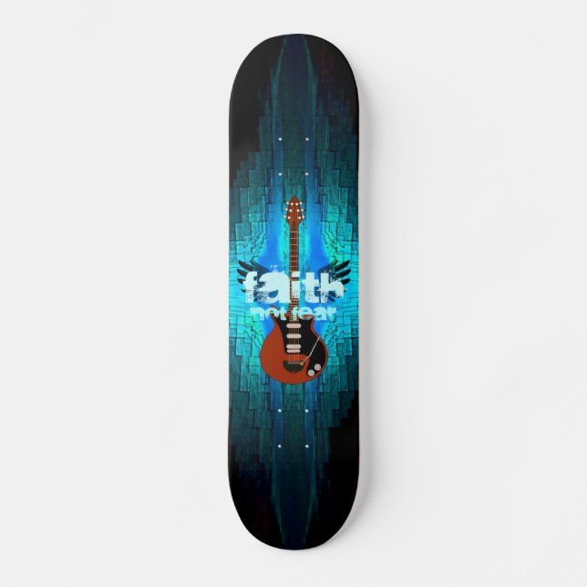Glauben-Gitarre Skateboard (Vorderseite)