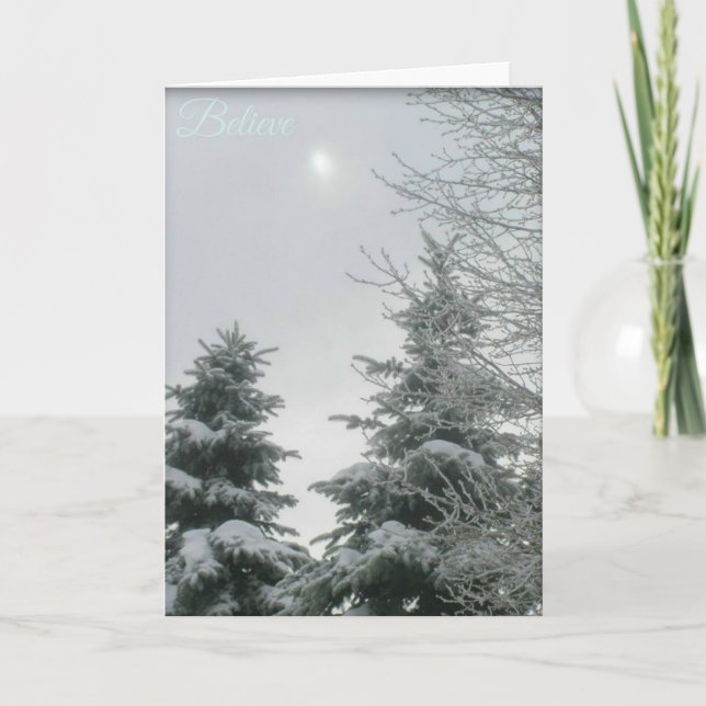 Glauben, Glauben haben Feiertagskarte (Vorderseite)