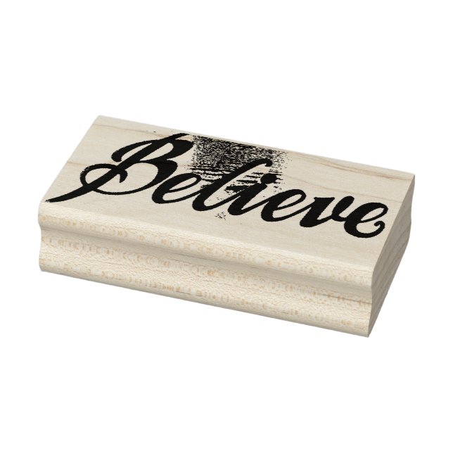 Glauben Grafik Art Holiday Wood Art Briefmarke Gummistempel (Stempel)