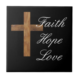 Glauben-Hoffnungs-Liebe-Kreuz Fliese