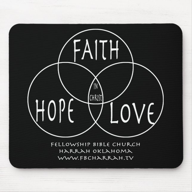 Glauben-Hoffnungs-Liebe-Ratten-Matte Mousepad (Vorne)
