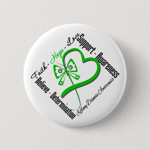 Glauben-Hoffnungs-Liebe-Schmetterling - Button