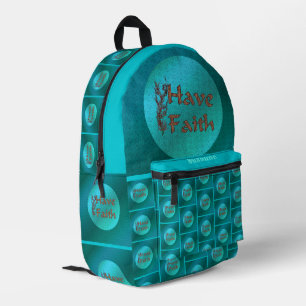 Glauben inspirierende Worte Personalisiert haben Bedruckter Rucksack
