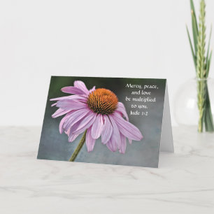Glauben Kegelblume Jude Bibel Vers Karte