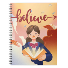 Glauben: Kreatives Illustriertes Design-Notebook Notizblock