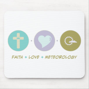 Glauben-Liebe-Meteorologie Mousepad
