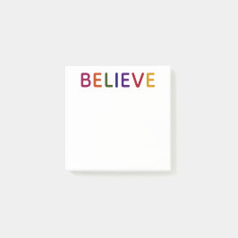 glauben mehrfarbig post-it klebezettel