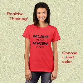 glauben, motivierend Text zu erreichen T-Shirt