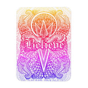 Glauben - Positives Zitat Magnet