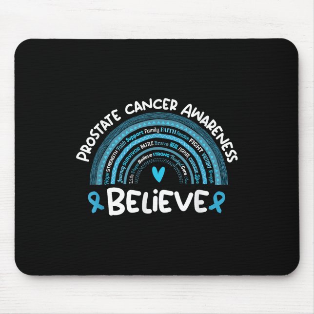 Glauben Prostatakrebs-Bewusstsein Monat _ Prostata Mousepad (Vorne)