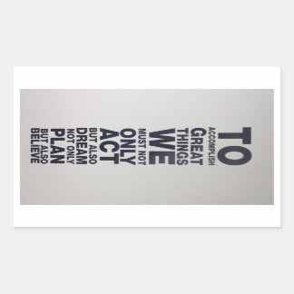 glauben rechteckiger aufkleber