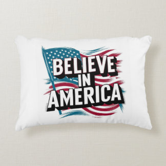 Glauben Sie an Amerika Inspiration Pillow" Dekokissen