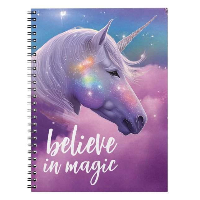 Glauben Sie an das kosmische Fantasiejournal der M Notizblock (Vorderseite)