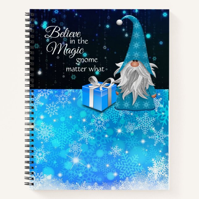 Glauben Sie an das Magic Gnome-Notebook Notizbuch (Vorderseite)