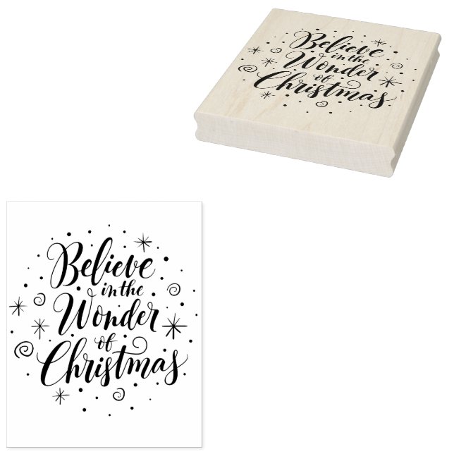 Glauben Sie an das Wunder der Christlichen Magie v Gummistempel (Stempel)